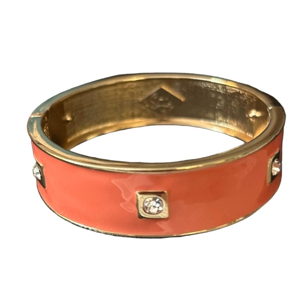 Elegant Gold and Coral Bracelet